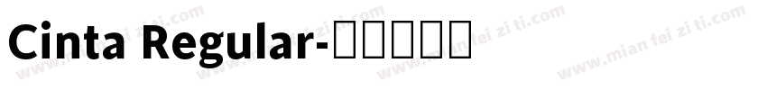 Cinta Regular字体转换